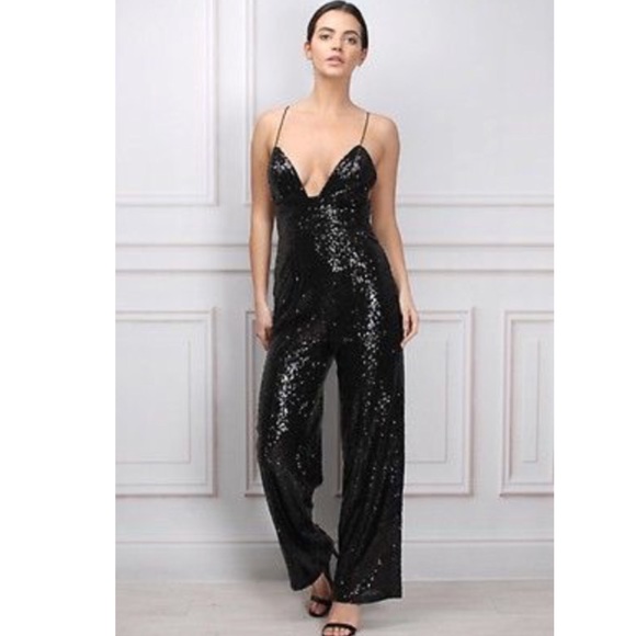 NWT Rare London Sequin Jumpsuit - Picture 2 of 2